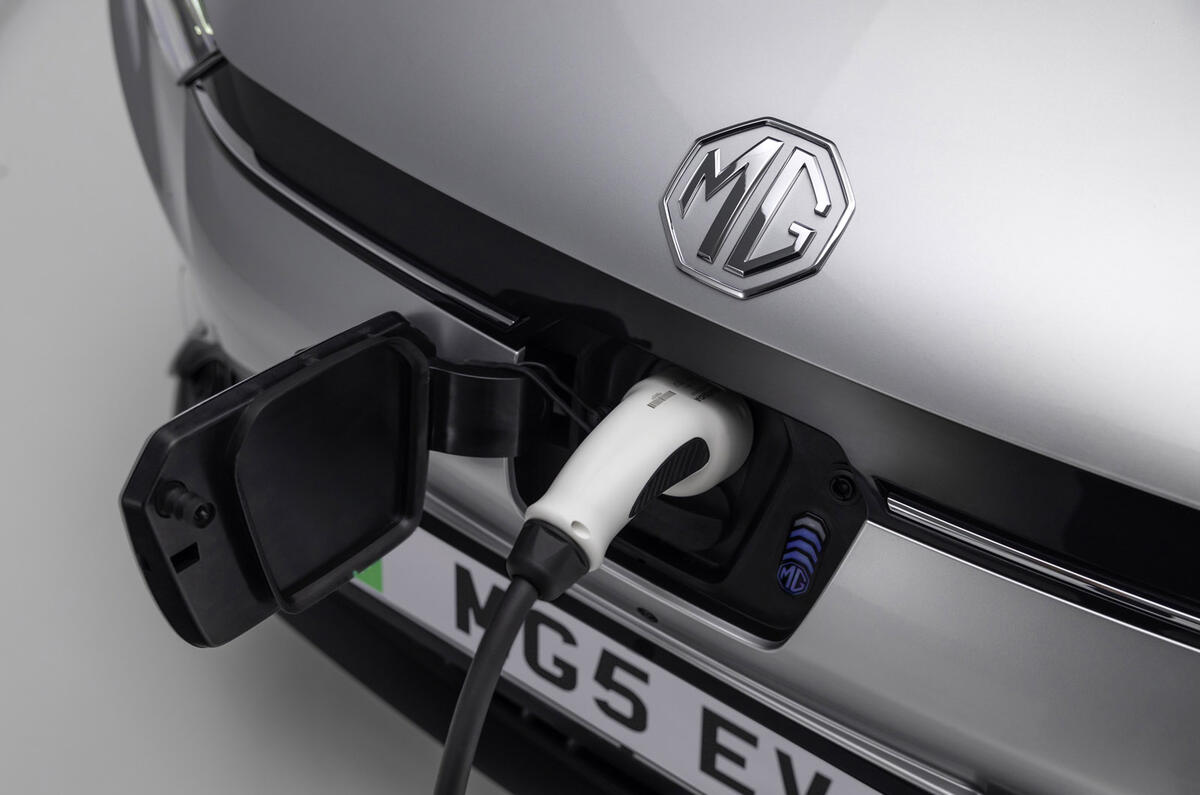 MG5 estate close up charging
