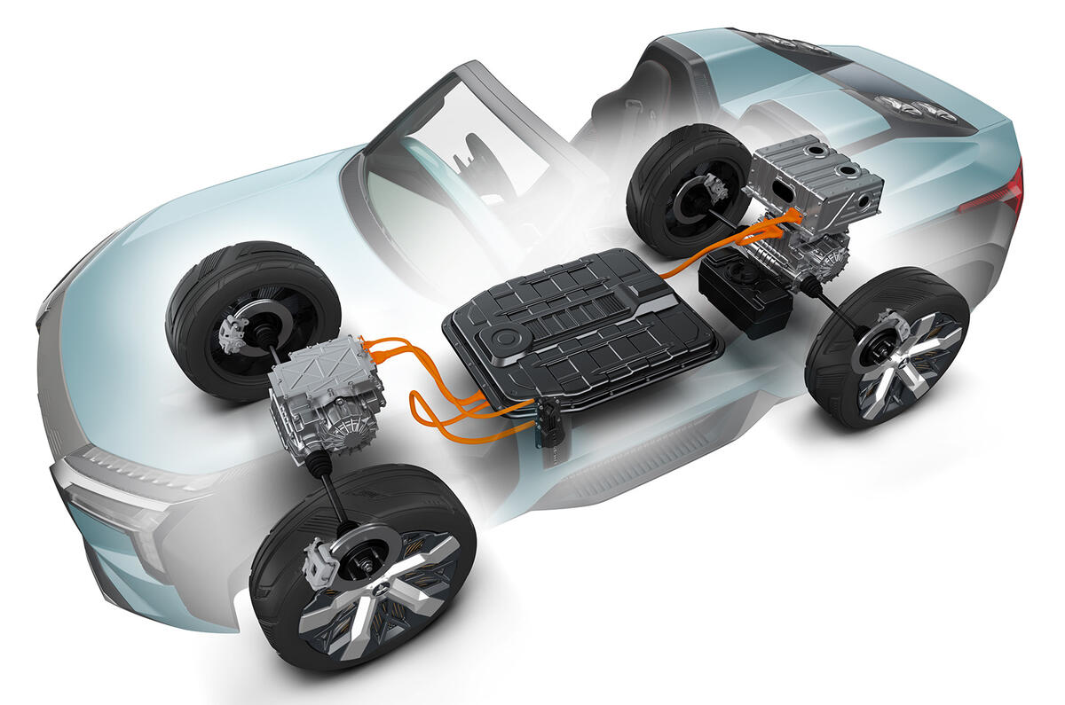 Mitsubishi Mi-Tech concept - powertrain