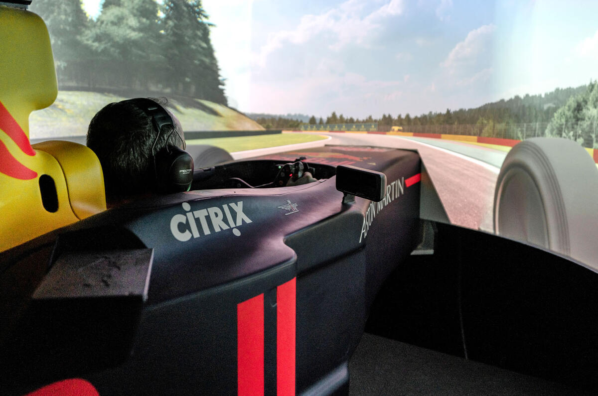 Aston Martin Red Bull Racing Valkyrie simulator
