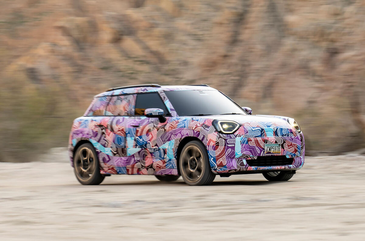 Mini Aceman camouflaged front quarter off road Mini Aceman camouflaged front quarter off road