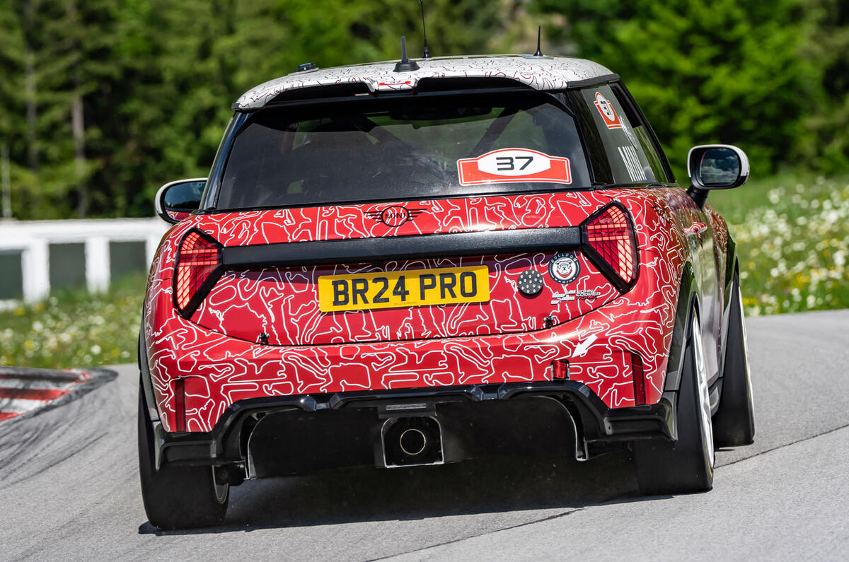 Mini John Cooper Works Bulldog Racing rear cornering Mini John Cooper Works Bulldog Racing rear cornering
