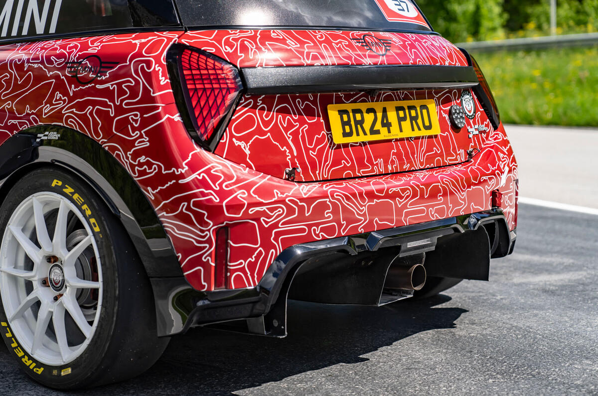 Mini John Cooper Works Bulldog Racing rear detail Mini John Cooper Works Bulldog Racing rear detail