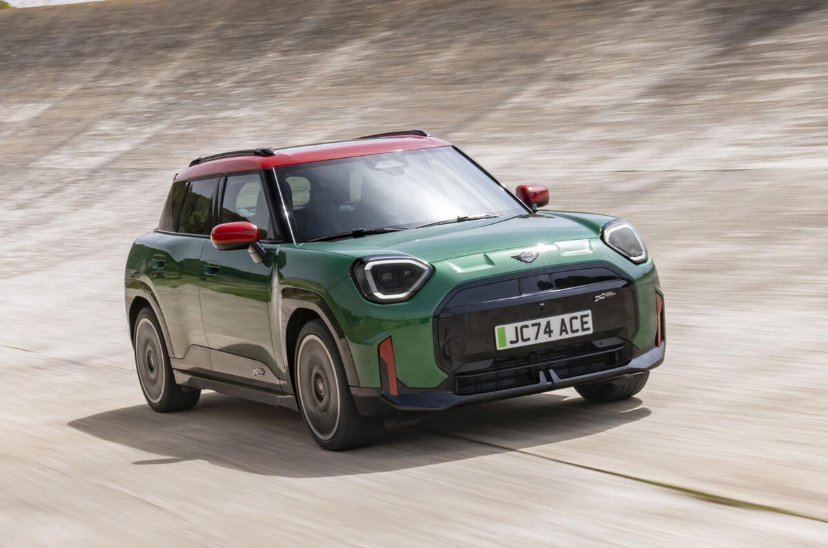 Mini Aceman John Cooper Works   tracking front corner Mini Aceman John Cooper Works   tracking front corner