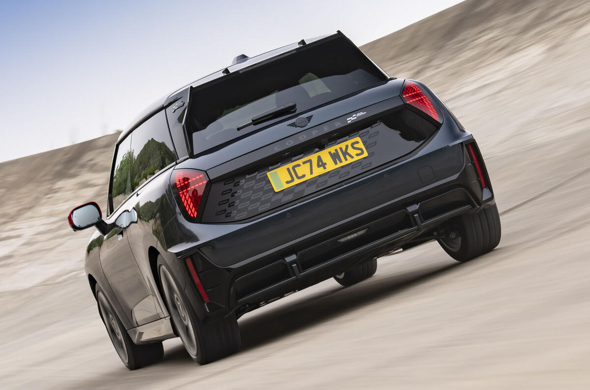 Mini Cooper Electric John Cooper Works   rear tracking Mini Cooper Electric John Cooper Works   rear tracking