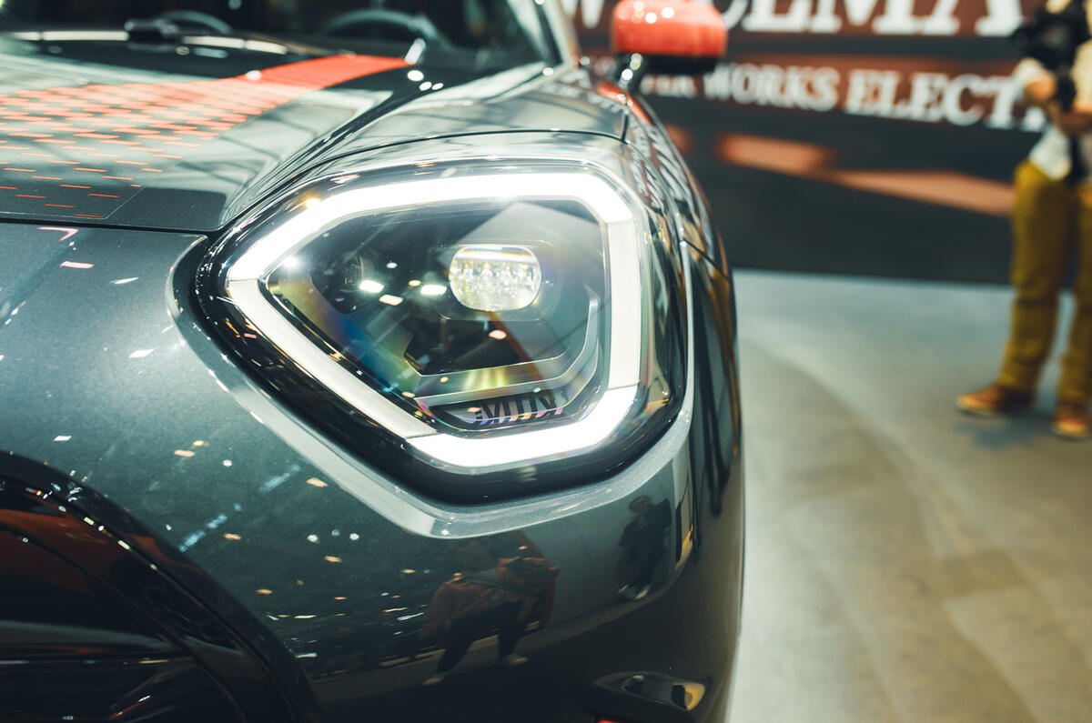 Mini Cooper EV John Cooper Works   front lights Mini Cooper EV John Cooper Works   front lights