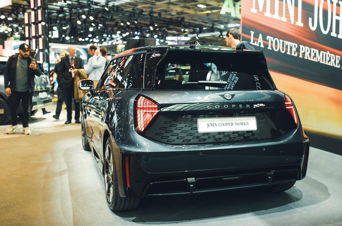 Mini Cooper EV John Cooper Works   rear end 2 Mini Cooper EV John Cooper Works   rear end 2