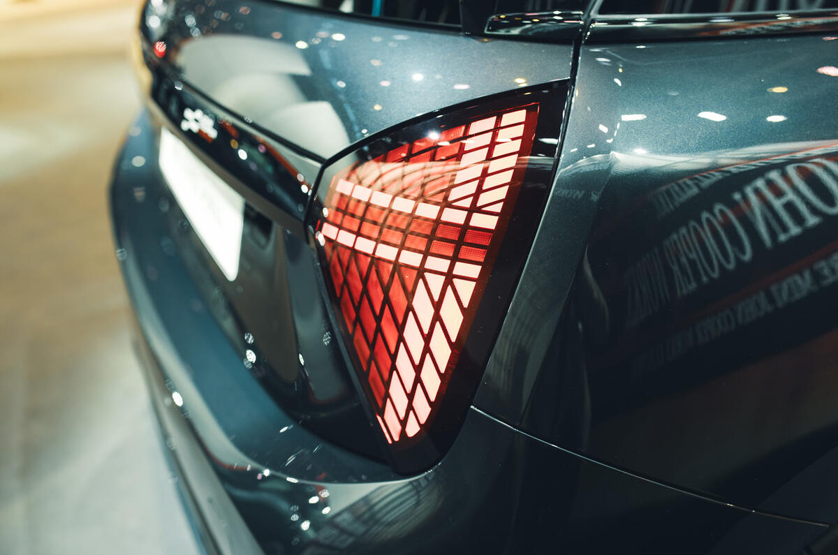 Mini Cooper EV John Cooper Works   rear lights Mini Cooper EV John Cooper Works   rear lights