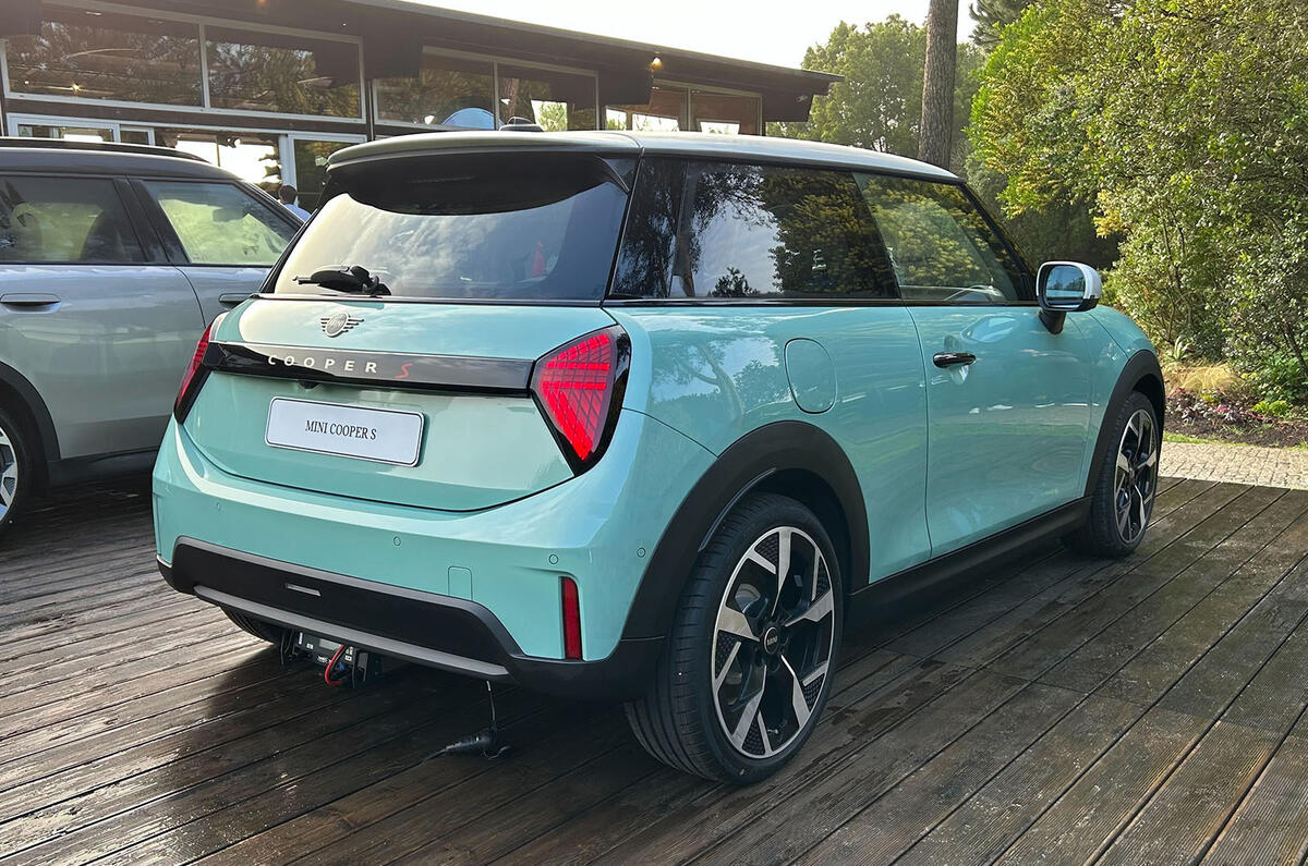 Mini Cooper petrol rear three quarter static