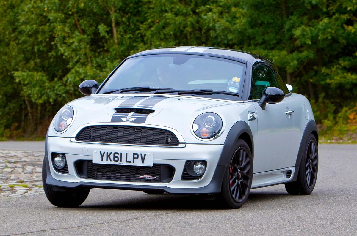 mini coupe jcw front three quarter mini coupe jcw front three quarter