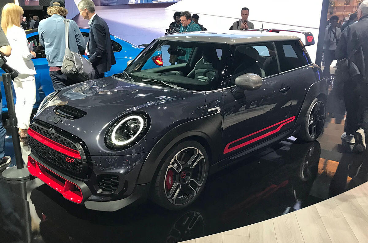 Mini JCW GP at LA motor show 2019 - front