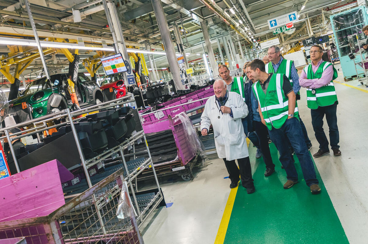 Autocar subscriber event at Mini Oxford plant - walking