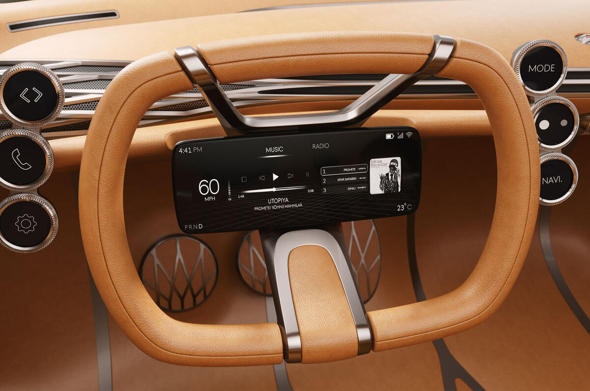 Hyundai Mint concept - steering wheel
