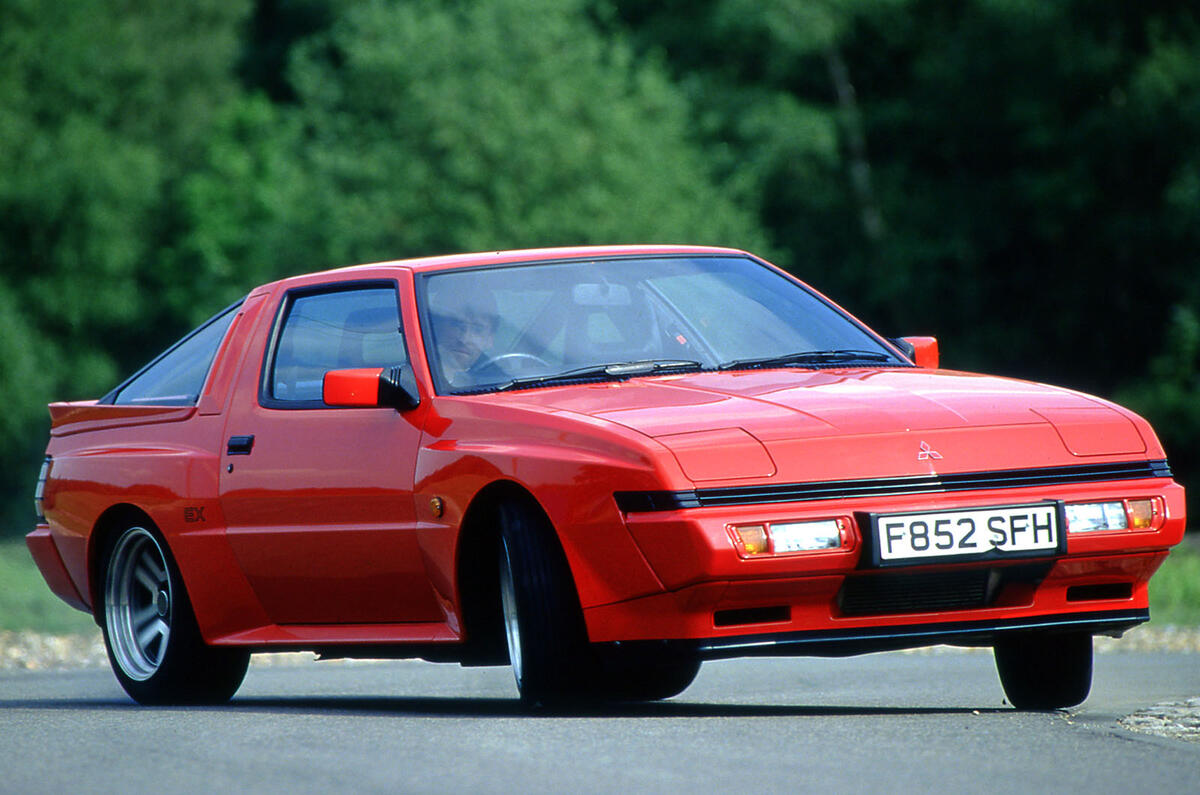 Mitsubishi Starion front three quarter cornering
