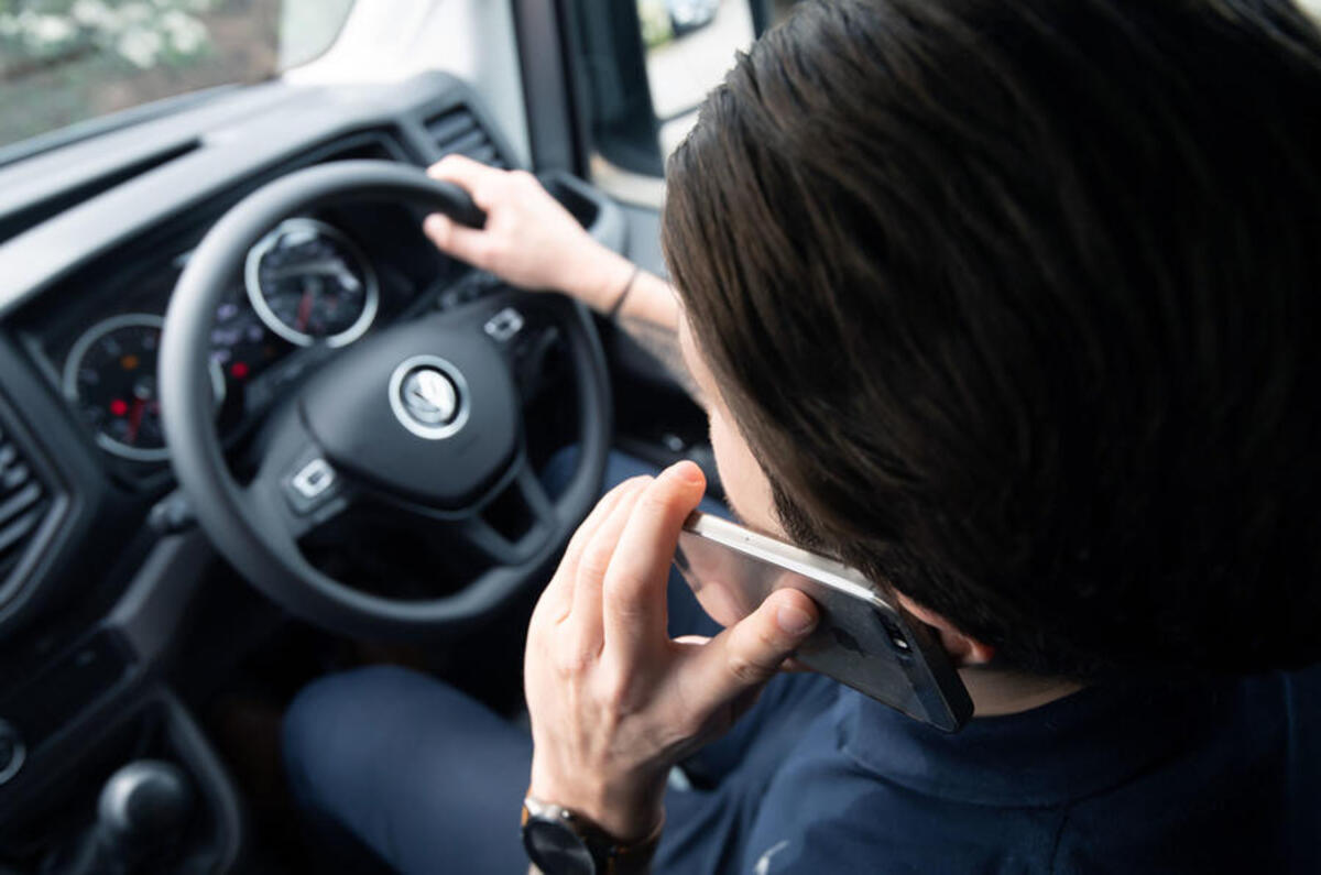 Mobile phone driving