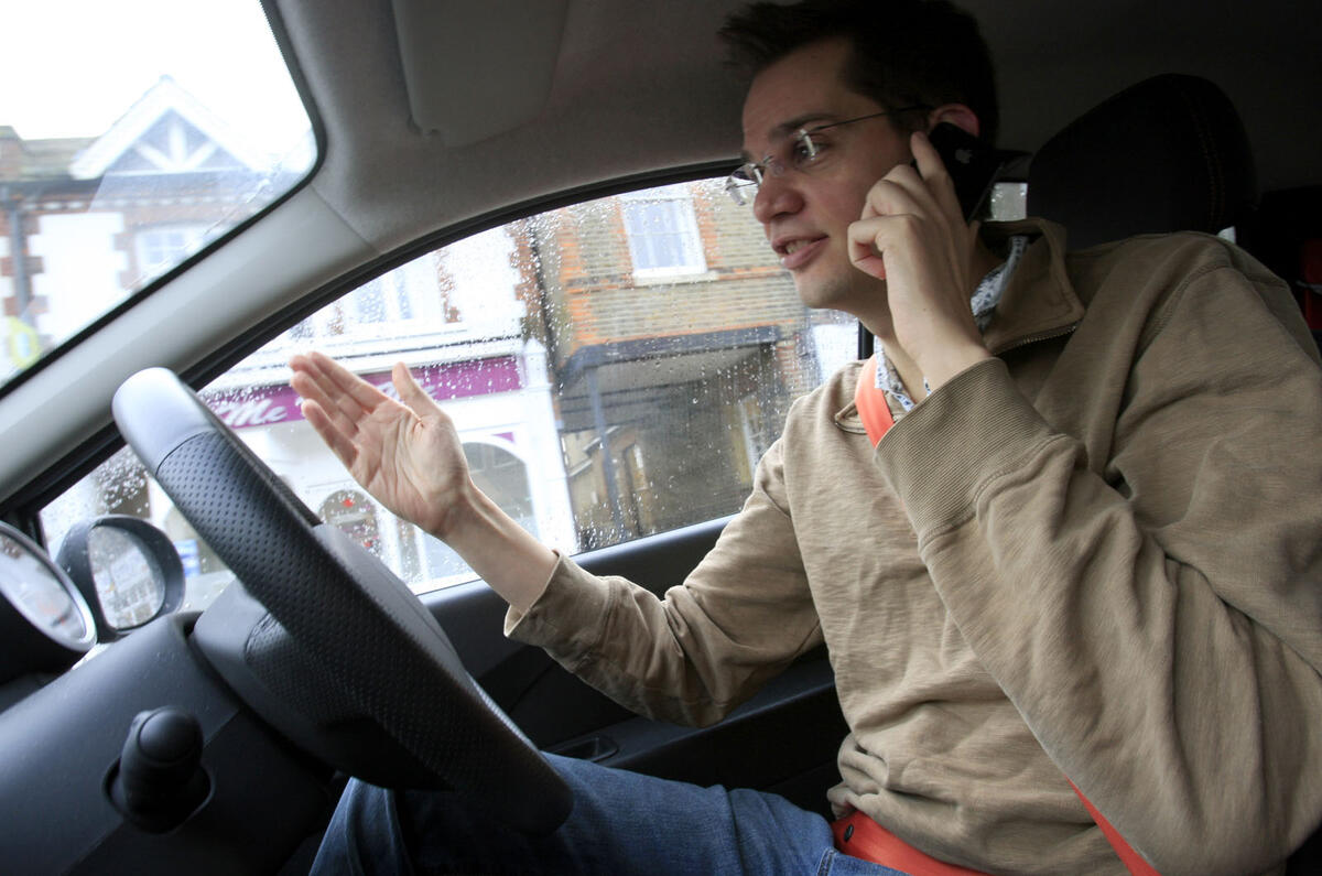 Using mobile phone while driving