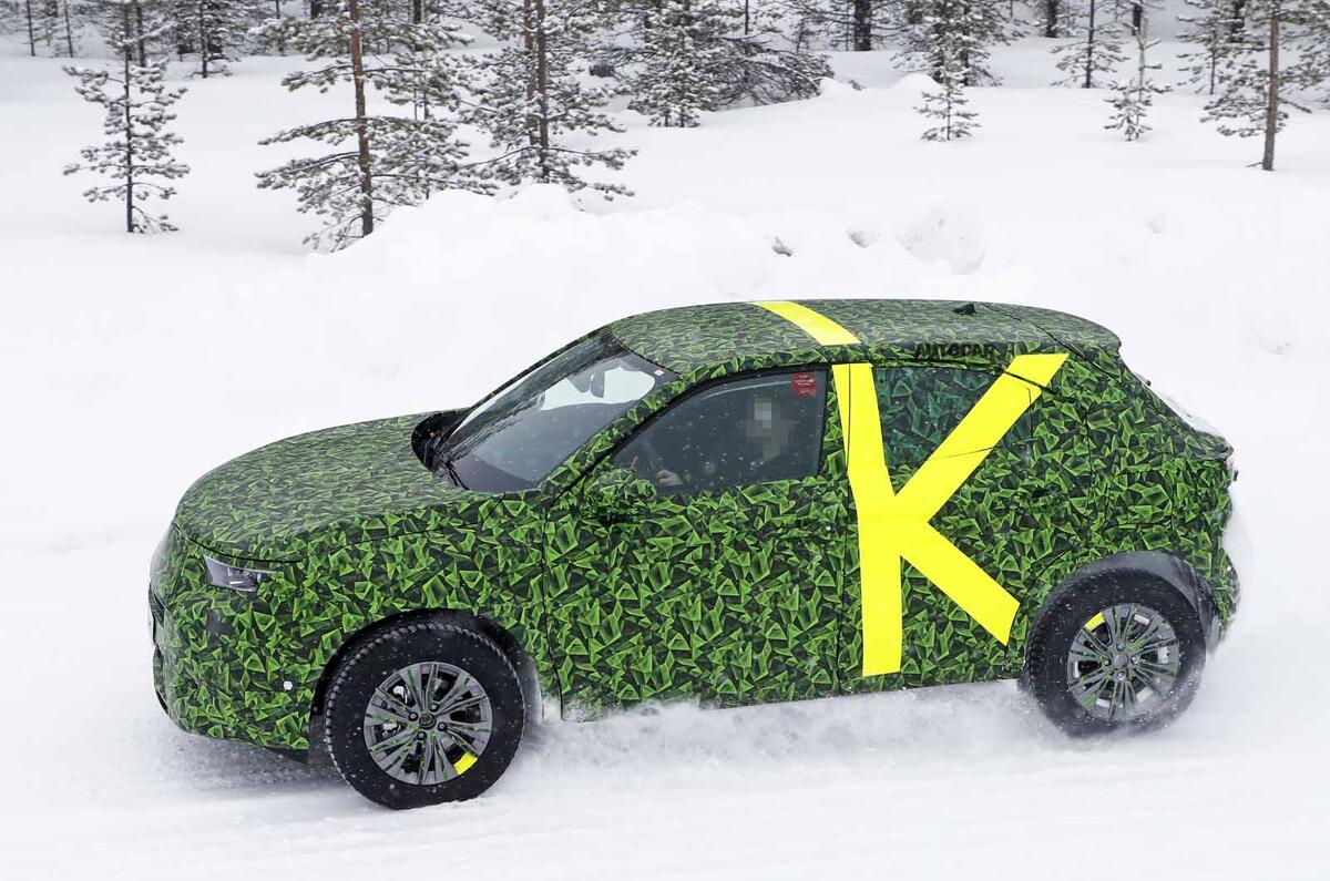 2021 Vauxhall Mokka spyshot side