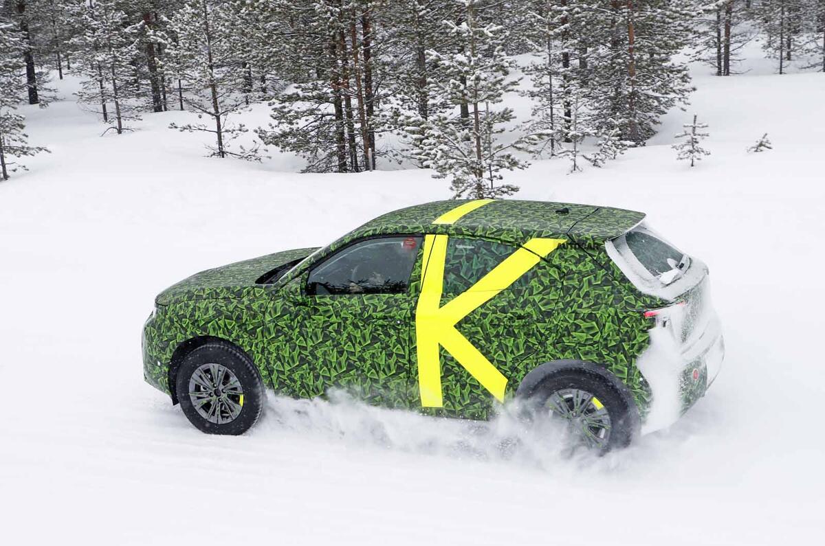 2021 Vauxhall Mokka spyshot side rear