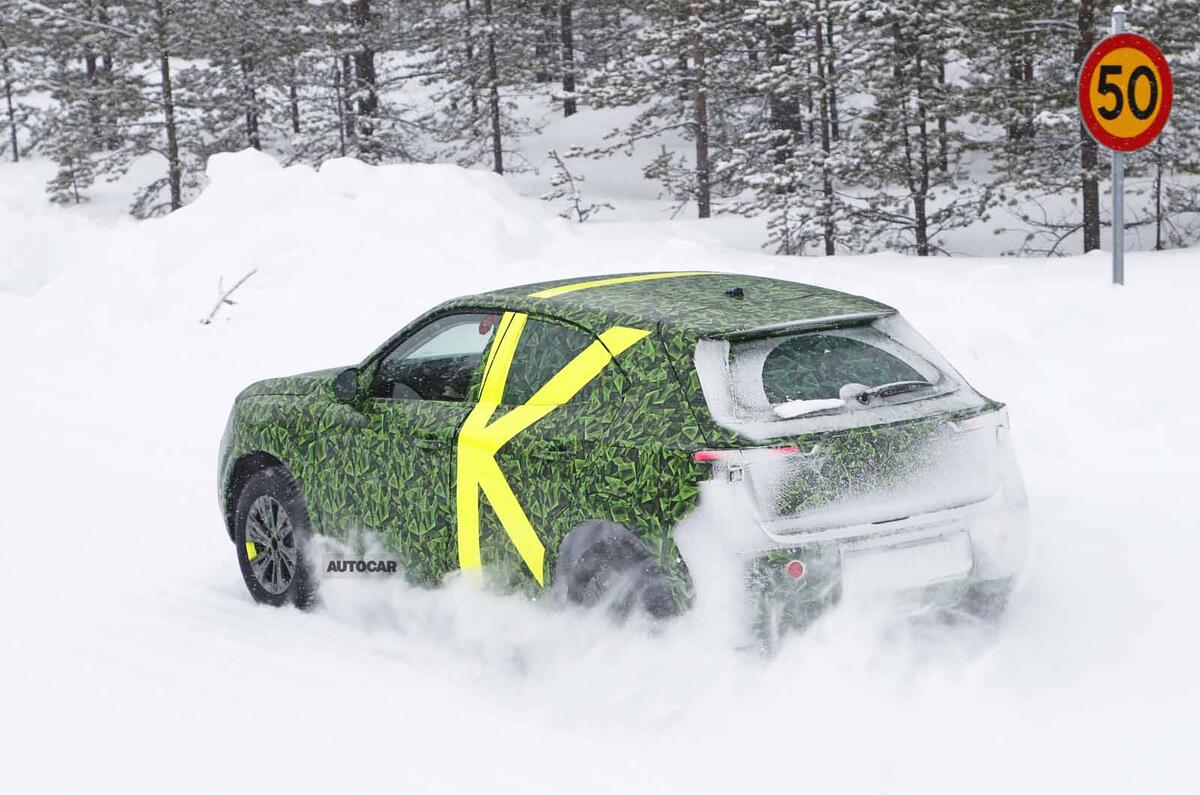 2021 Vauxhall Mokka spyshot rear side