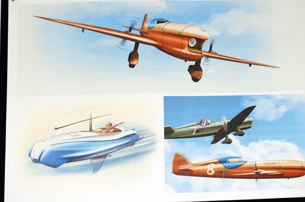 Morgan planes are a flight of fancy by Wells, as are many of his other concept drawings