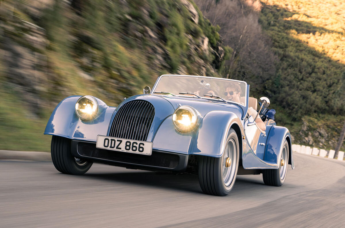 Morgan Plus Four 2024 front quarter tracking