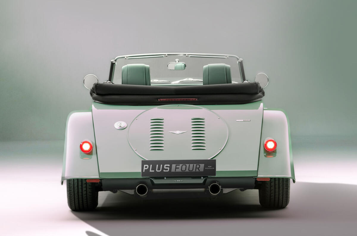 Morgan Plus Four 2024 rear studio Morgan Plus Four 2024 rear studio