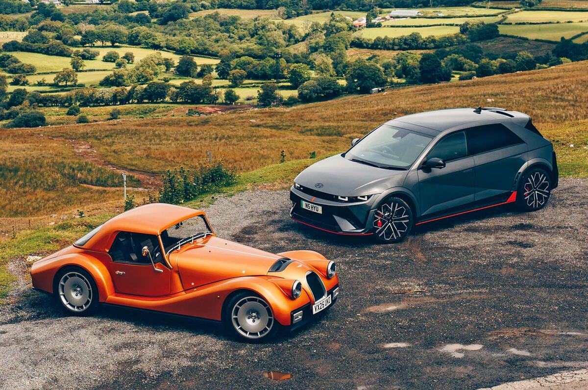 morgan supersport vs hyundai ioniq 5N static
