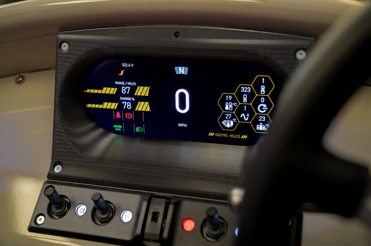 Morgan XP 1 dashboard screen Morgan XP 1 dashboard screen