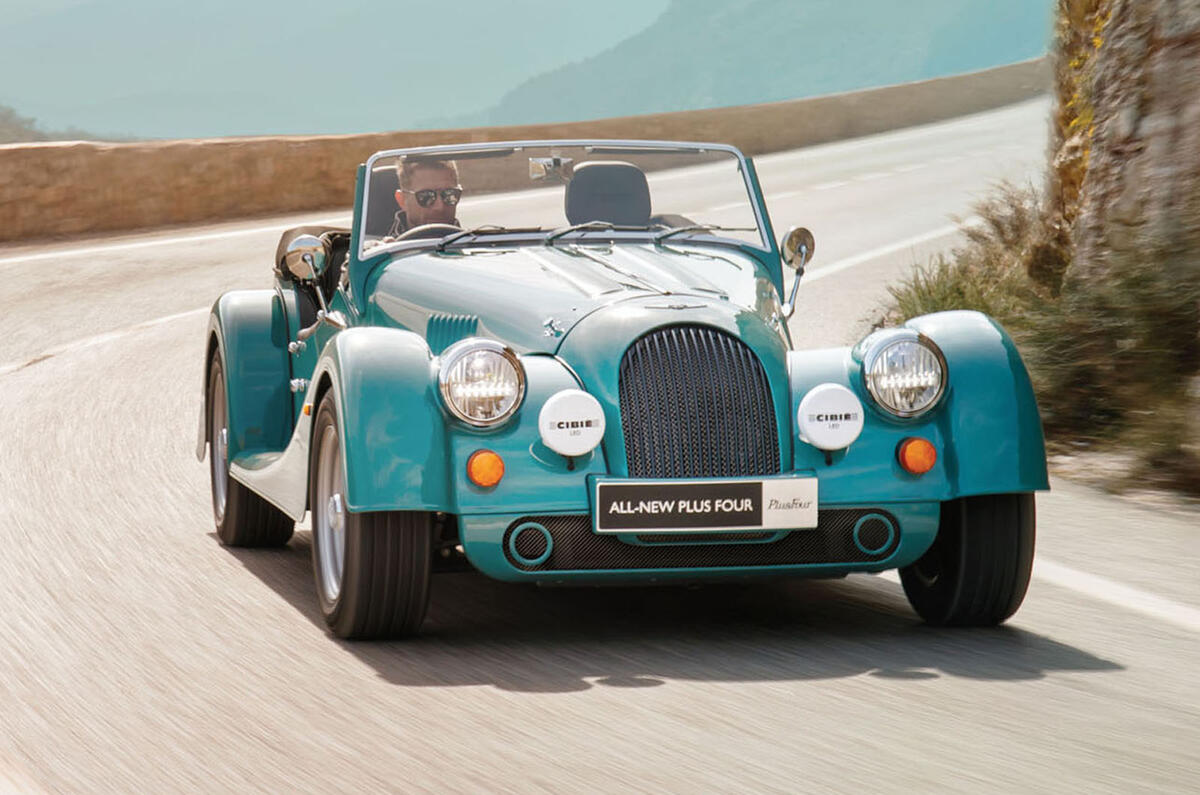 2020 Morgan Plus Four - front 3/4 2020 Morgan Plus Four - front 3/4