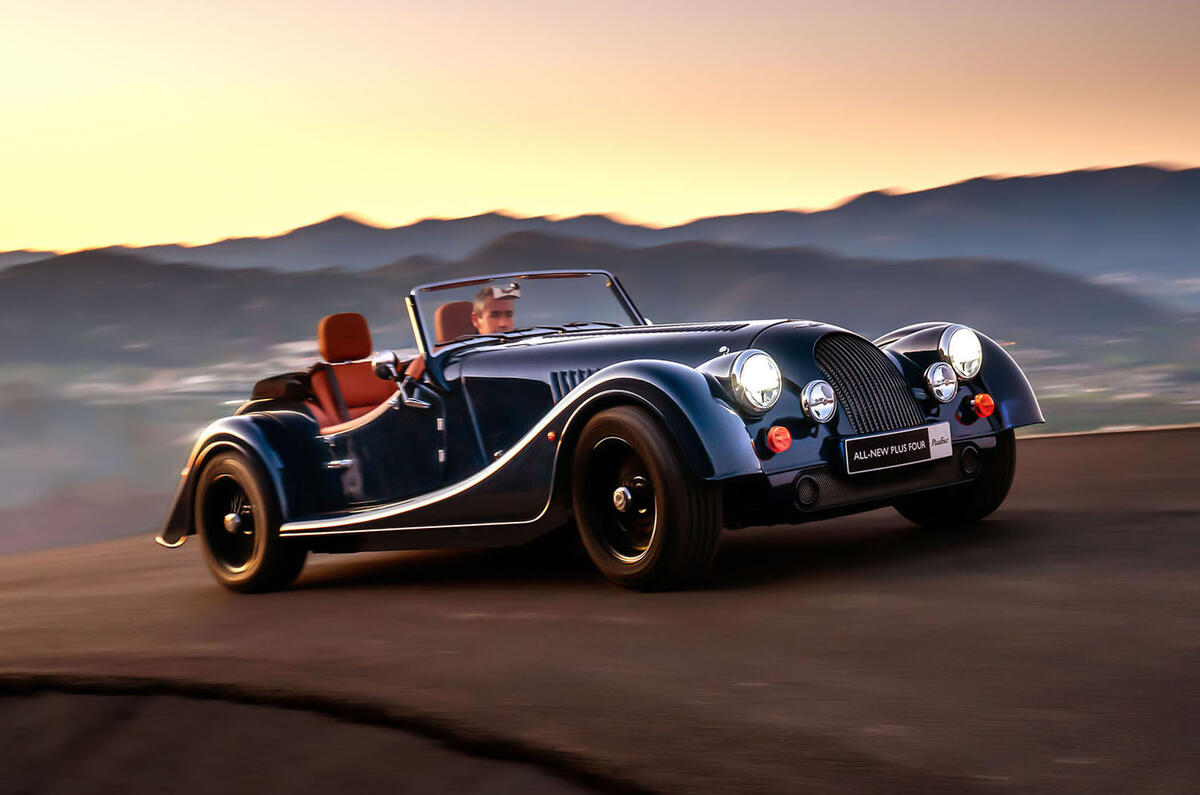 2020 Morgan Plus Four - front 3/4 2020 Morgan Plus Four - front 3/4