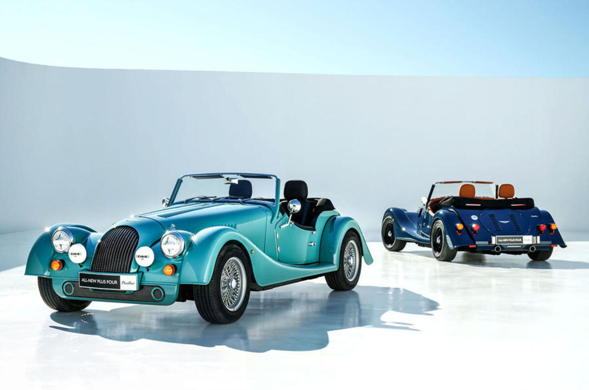 2020 Morgan Plus Four - front and rear 2020 Morgan Plus Four - front and rear