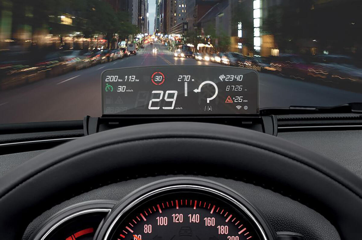 MINI Electric Head Up display MINI Electric Head Up display