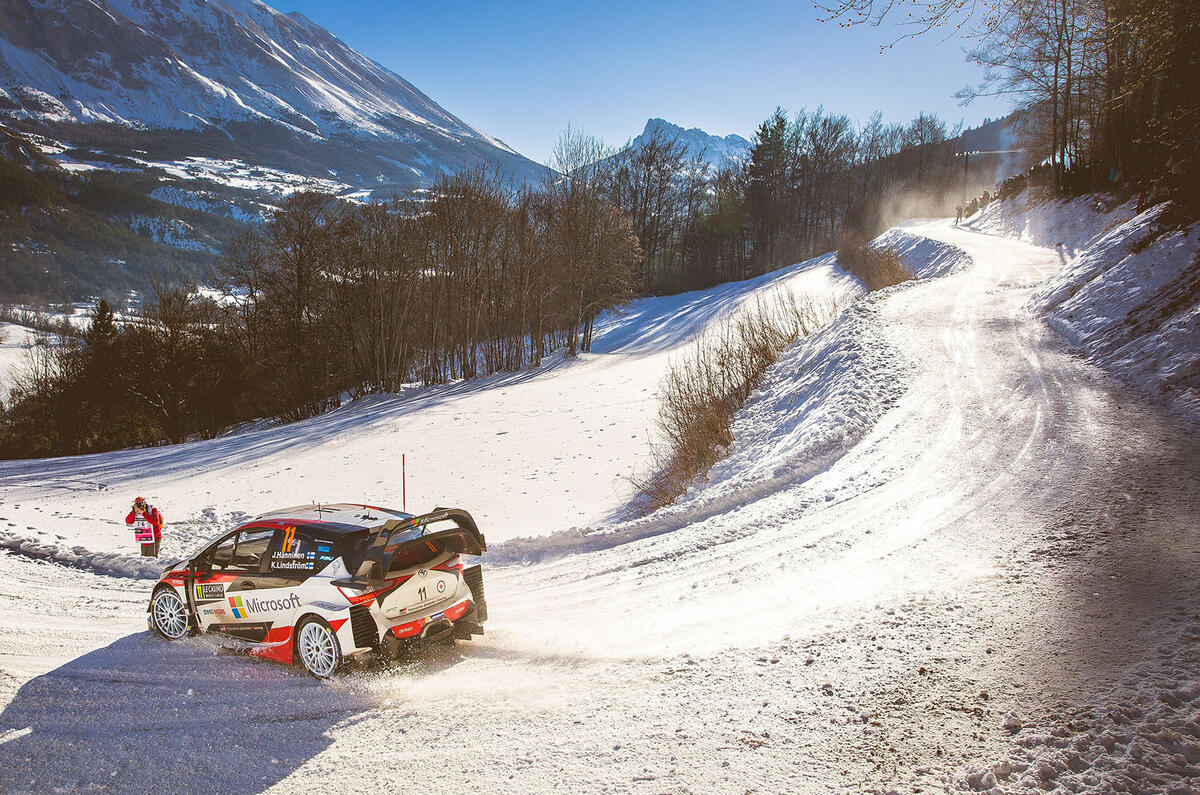 Jari-Matti Latvala guided his new Yaris WRC to the podium
