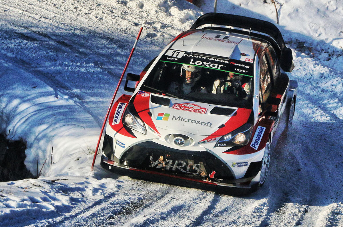 Jari-Matti Latvala guided his new Yaris WRC to the podium