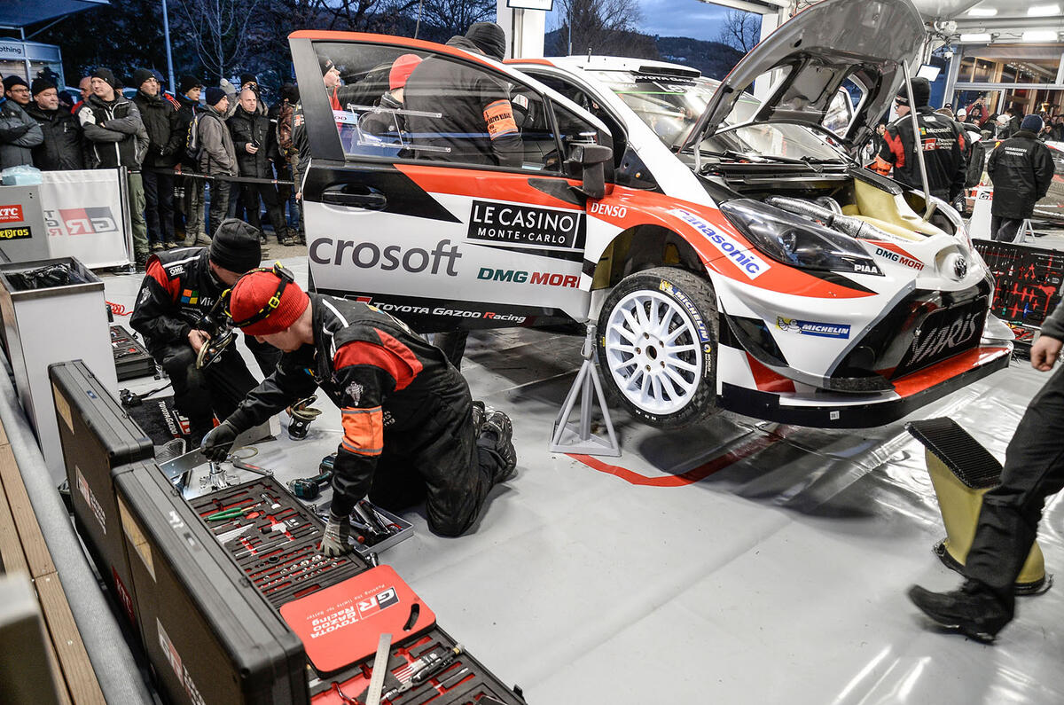 Jari-Matti Latvala guided his new Yaris WRC to the podium
