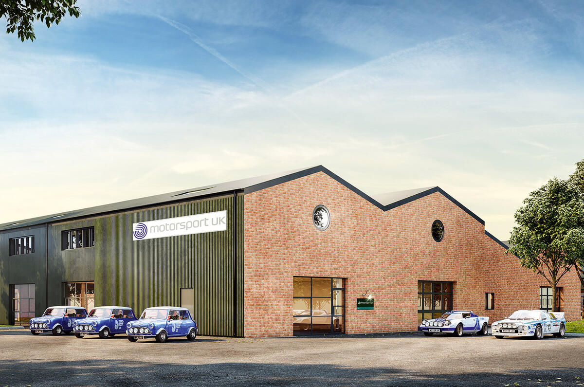 Motorsport UK Bicester with signage