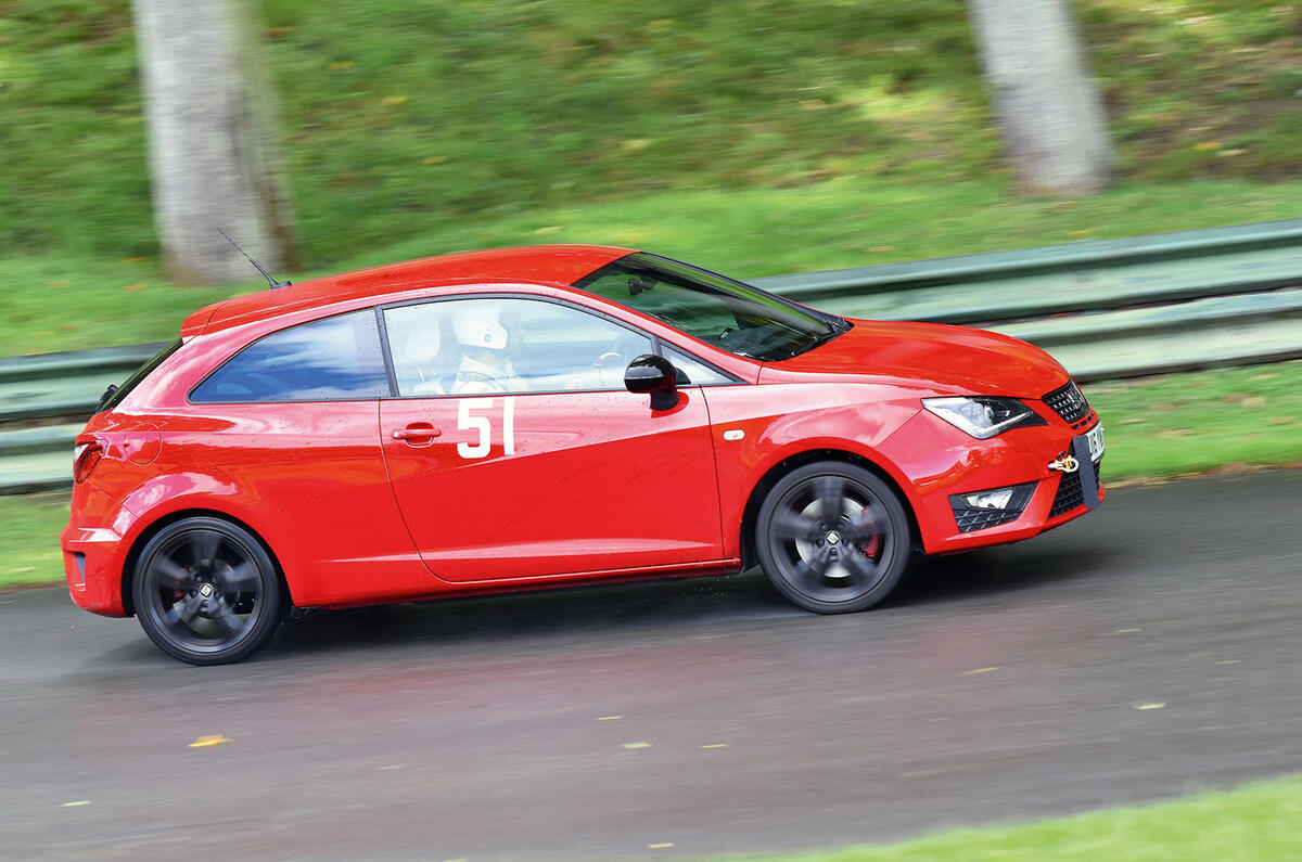 Hillclimbing in a Seat Ibiza Cupra 