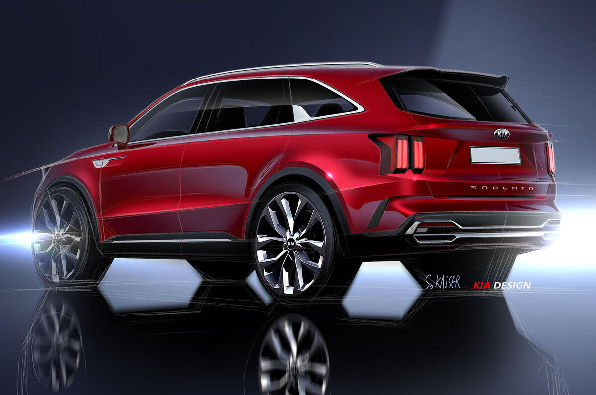 2020 Kia Sorento official render - rear
