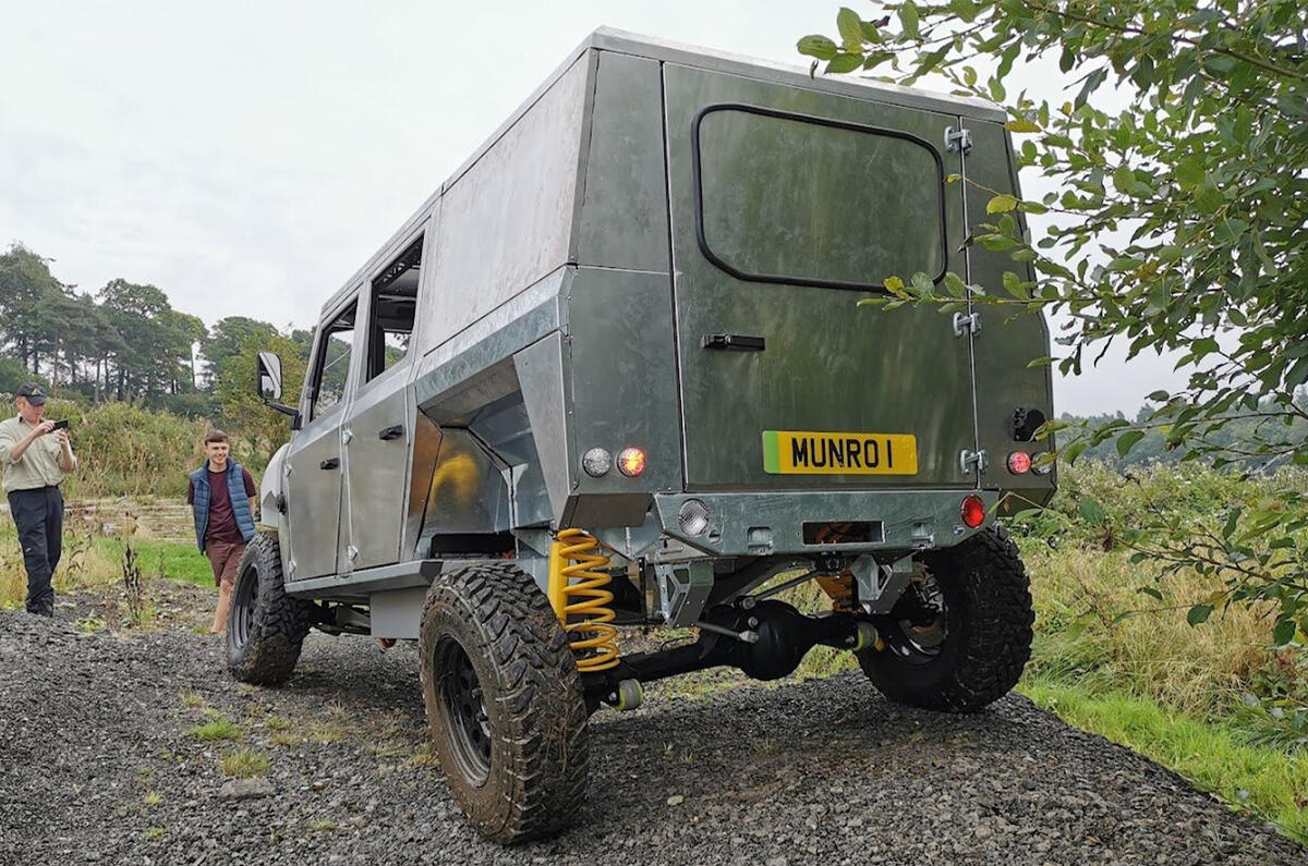 Munro EV 4x4 prototype 2021 rear Munro EV 4x4 prototype 2021 rear