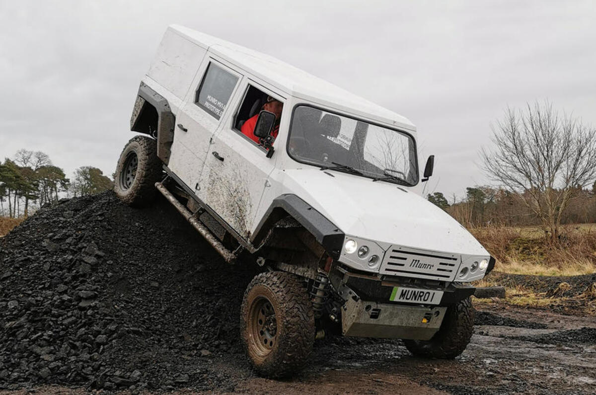munro mk1 4x4 prototype 2022 front downhill