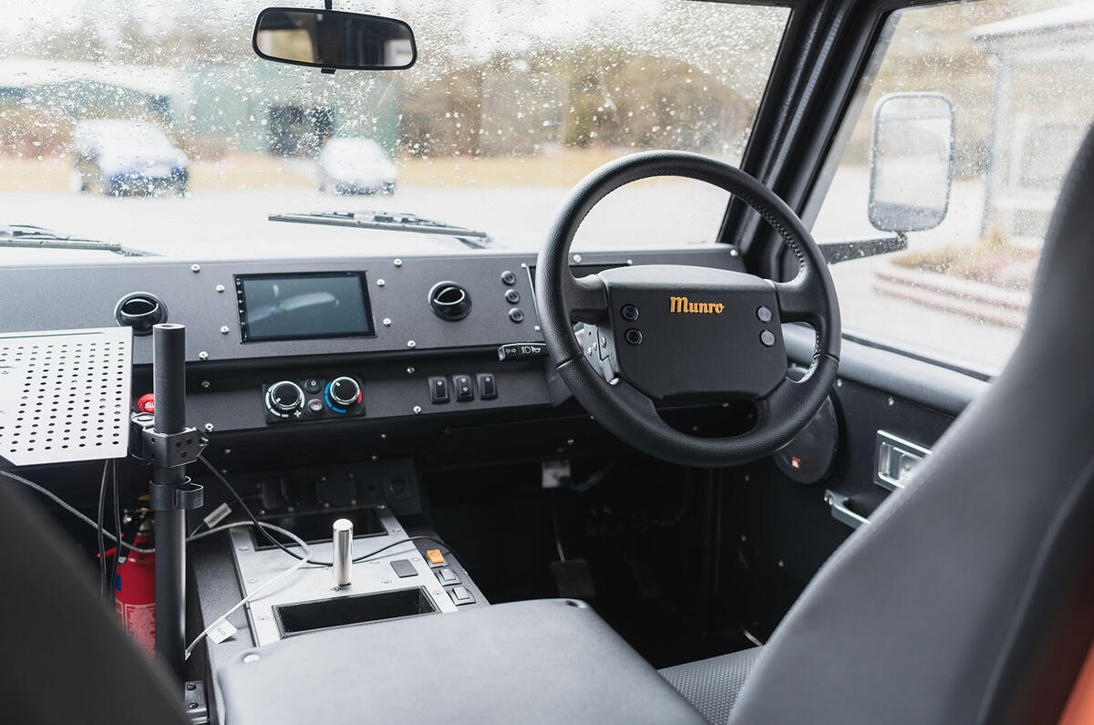 Munro MK1 dashboard interior Munro MK1 dashboard interior