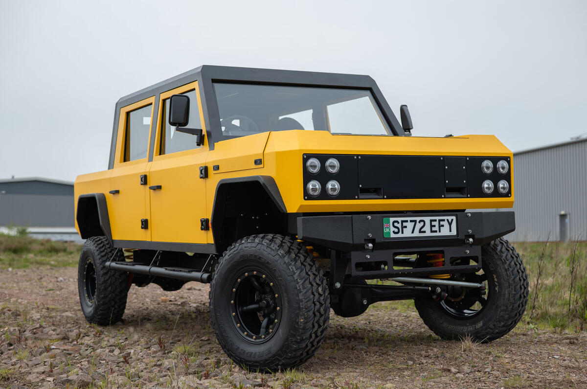 Munro Mk1 Pickup 2023 front quarter static