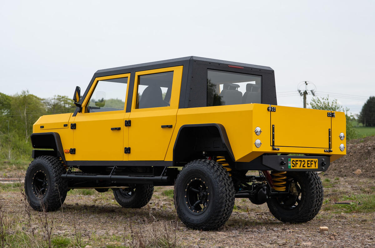 Munro Mk1 Pickup 2023 rear quarter static Munro Mk1 Pickup 2023 rear quarter static