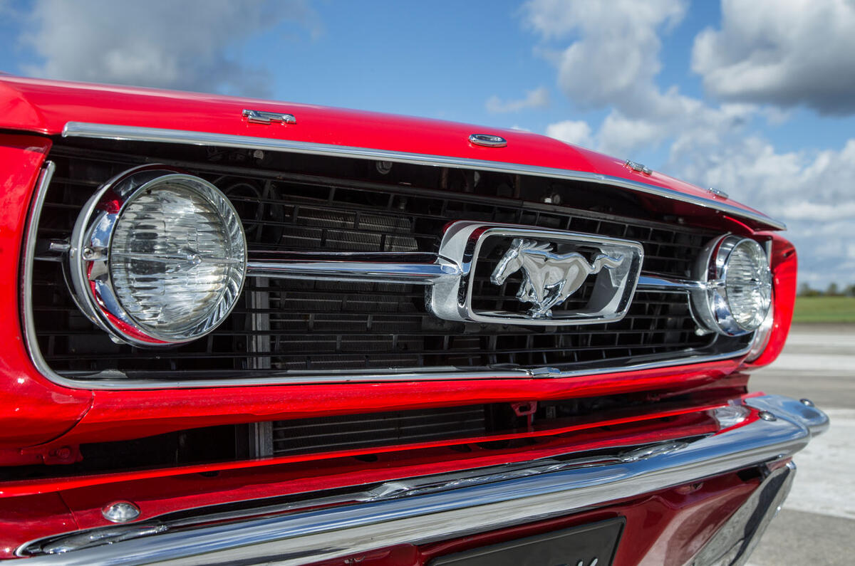 Ford Mustang grille five generations