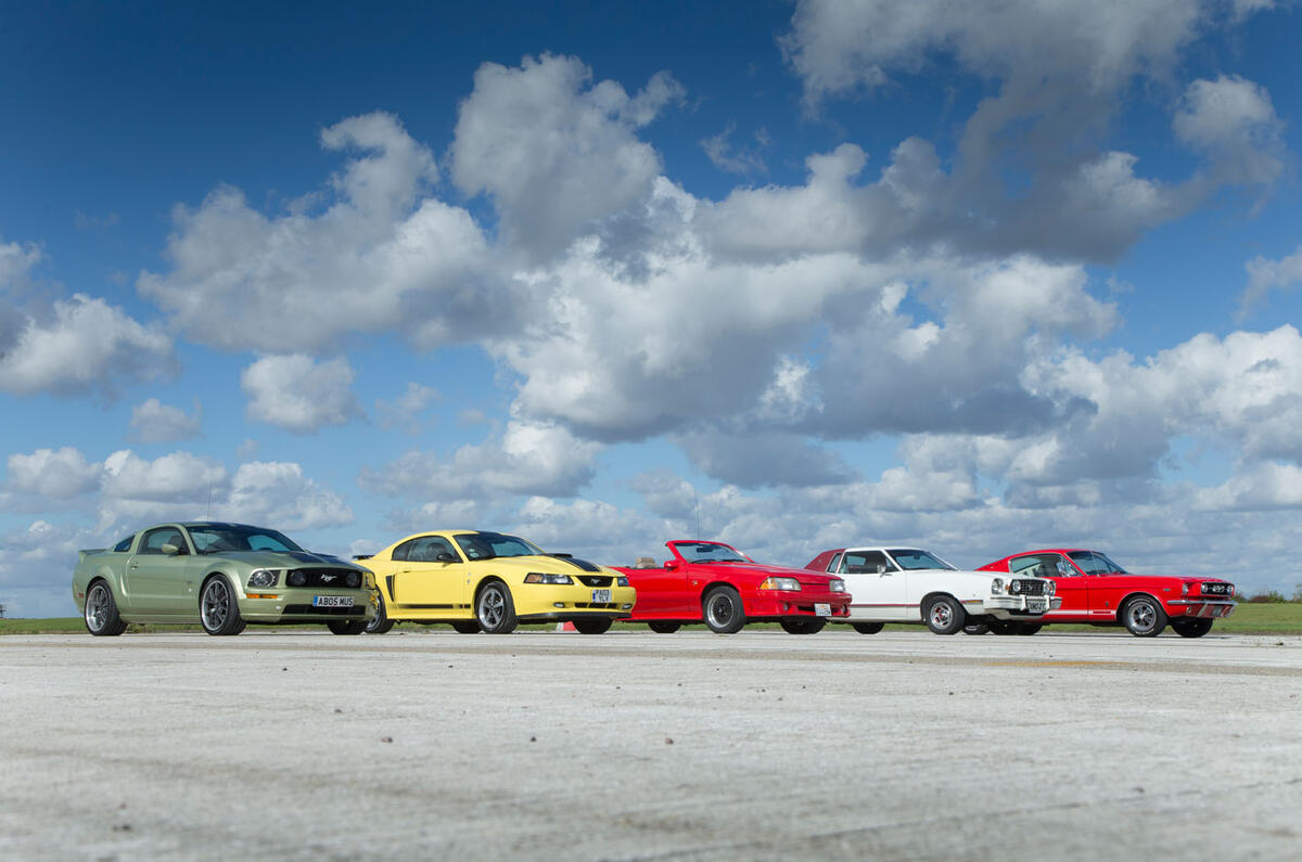 Ford Mustang five generations