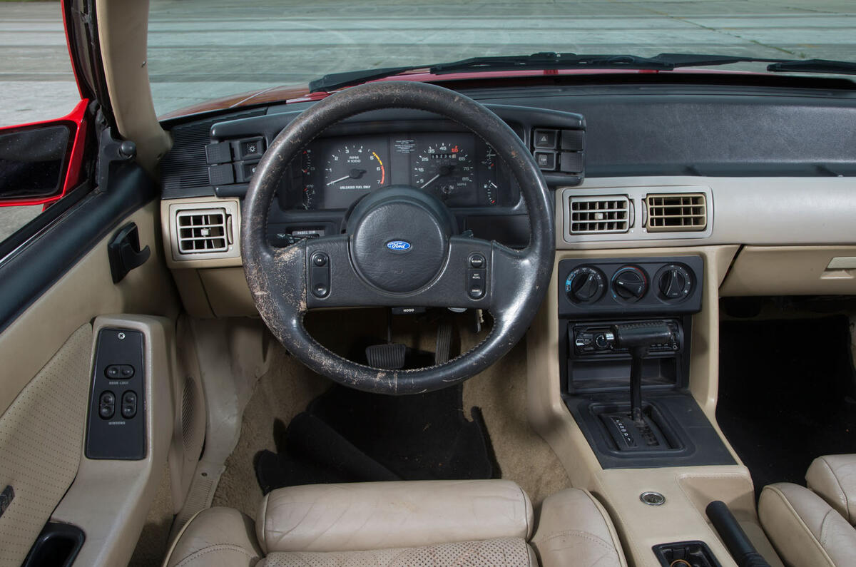 Ford Mustang interior five generations