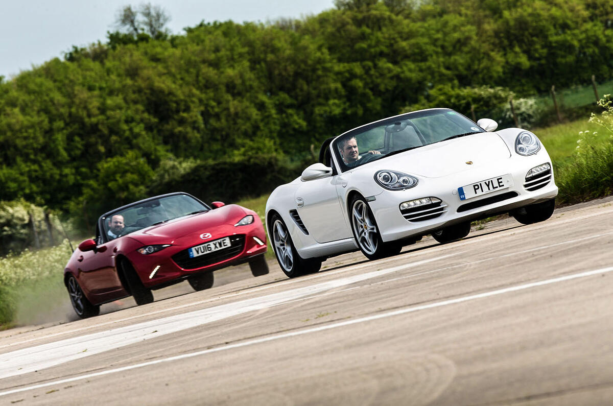 Mazda MX-5 vs Porsche Boxster