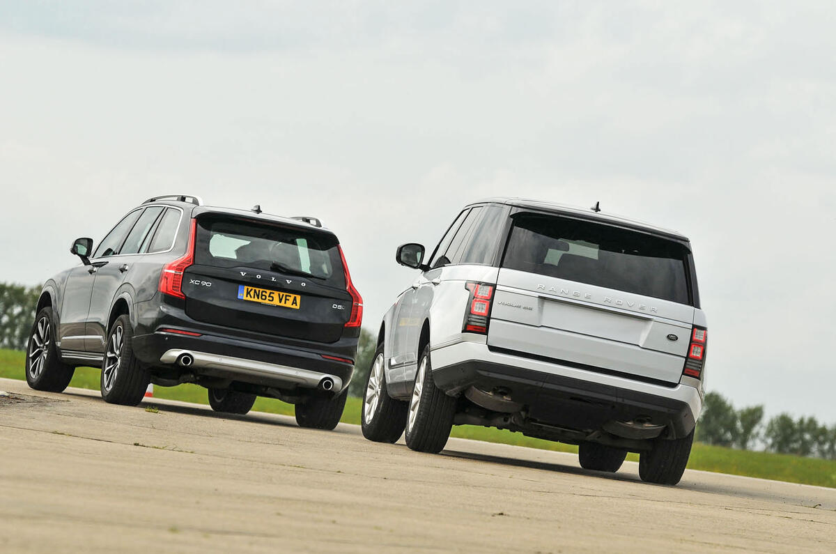 Volvo XC90 D5 Momentum vs Range Rover TDV6 Vogue
