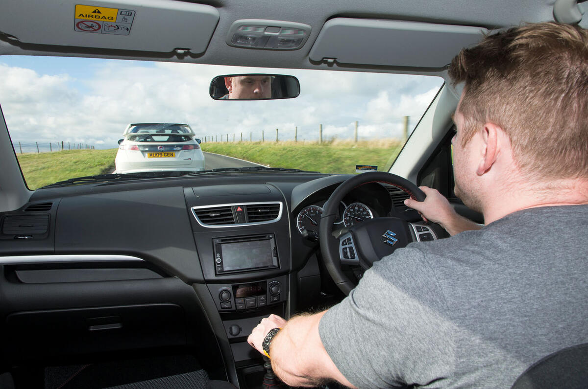 Suzuki Swift Sport vs Honda Civic Type R Mugen vs Renault Clio Cup 