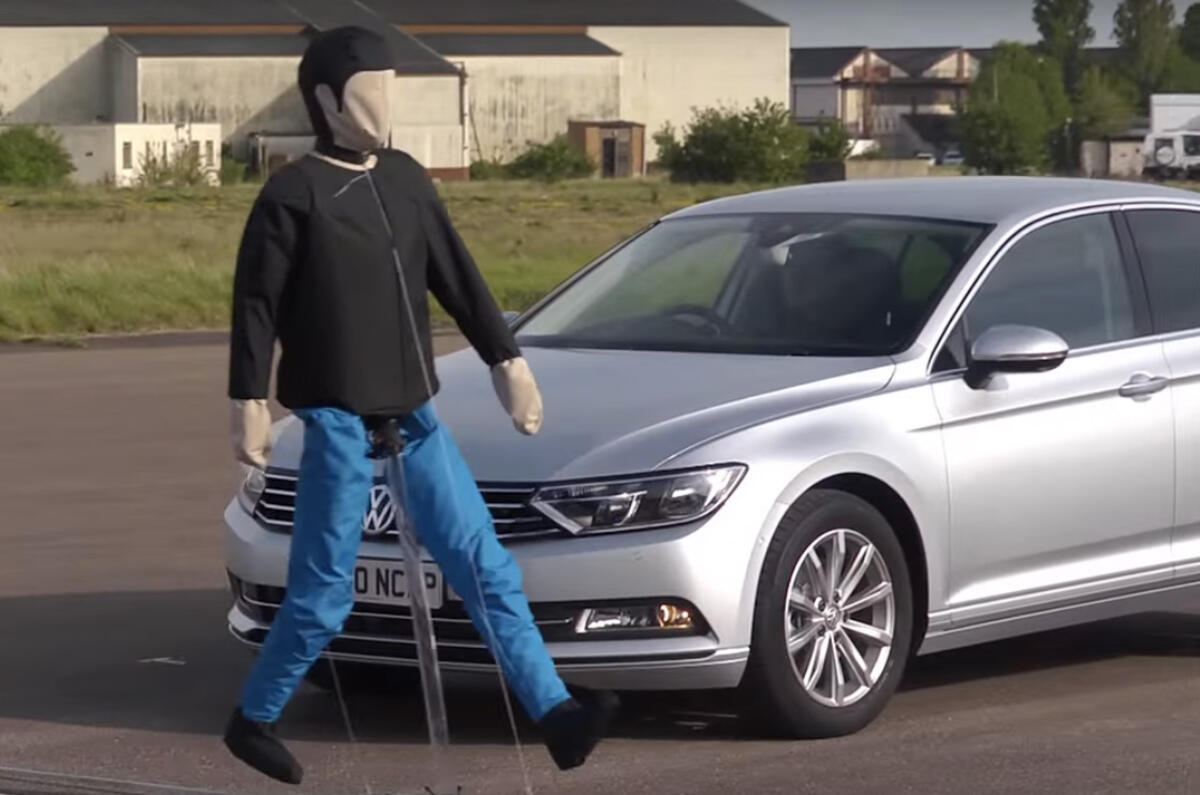 Pedestrian NCAP test