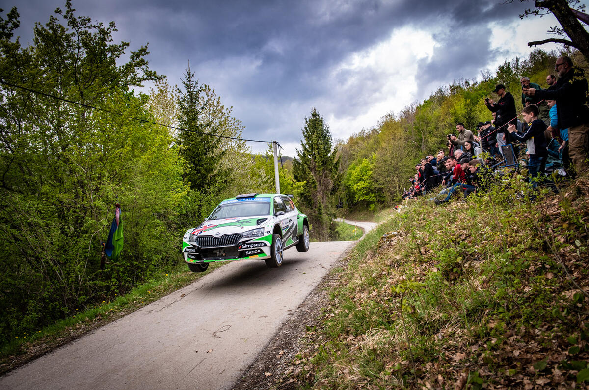 Neil Simpson Skoda rally car Neil Simpson Skoda rally car